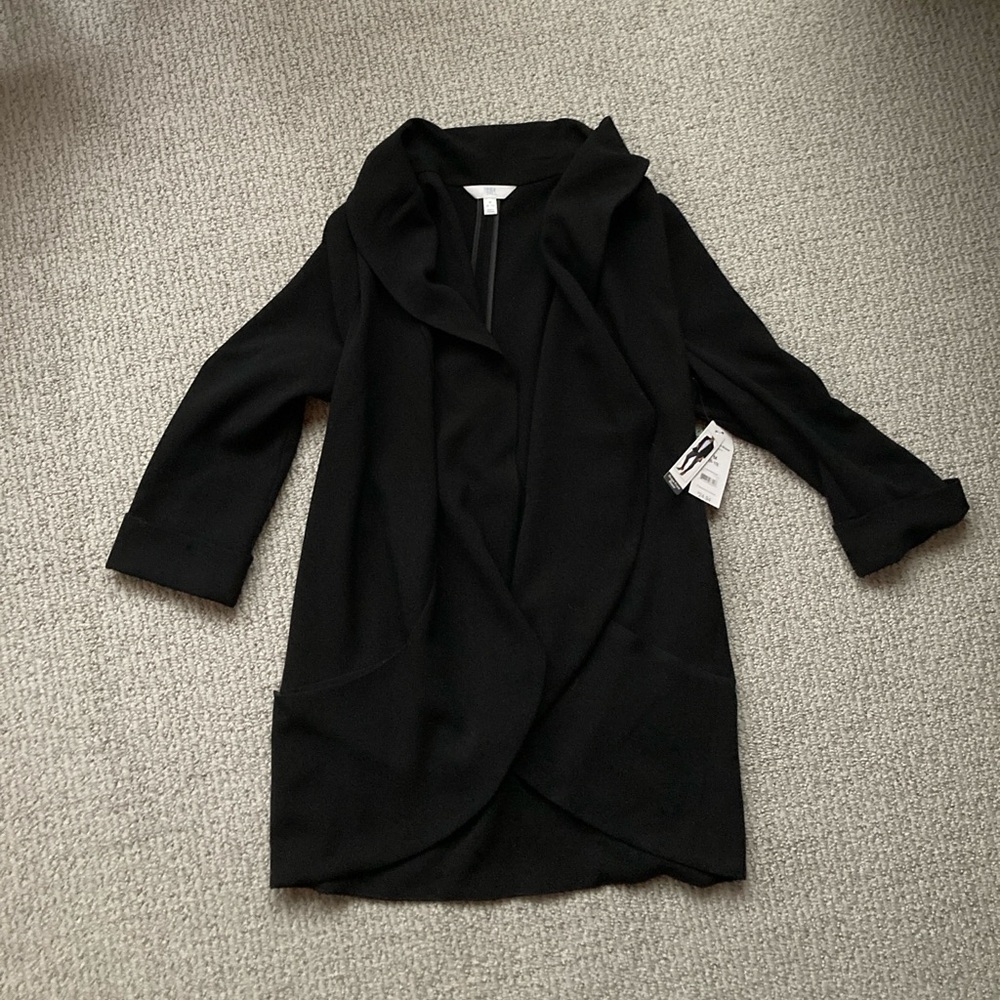 🆕 NWT Black Drape Open Front Blazer